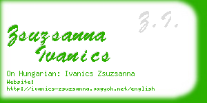 zsuzsanna ivanics business card